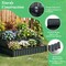 Metal 3-Tier Raised Garden Bed for Vegetables and Flowers Stackable Outdoor Planter Box